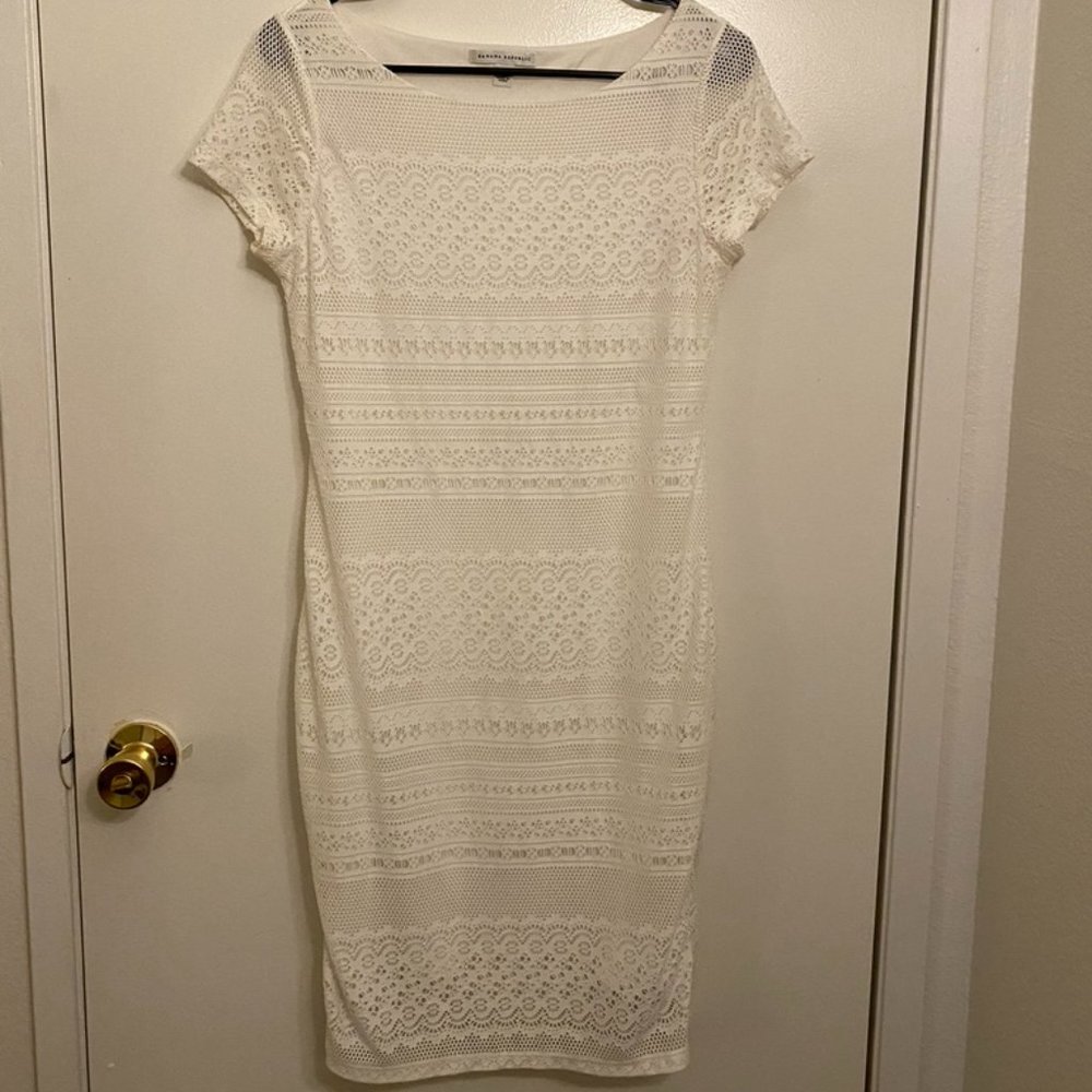 Cream Banana Republic Lace Midi Dress (XS)